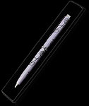 Lavender Pearlised Pen with Crystal band in Sea Gems Mackintosh Rose