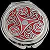Compact Mirror in Triskeles and Trinity Knot design