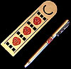 Red Bookmark and Pen Set in Sea Gems Mackintosh Rose design