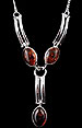 Amber Nouveau Necklace in Amber design