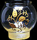 Candle Holder in Celebration Gold Leaf design