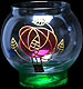 Candle Holder in Mackintosh Pink Rose design