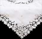 Square Table Cloth in Crystal Silver design
