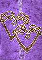 Karen Millard Double Love Knot greetings card