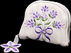 Cosmetic bag in English Lavender design