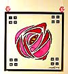 Window pendant in Full Rose design