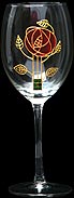 Goblet in Mackintosh Pink Rose Design