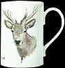 Porcelain Mug in Highland Stag design