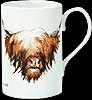 Porcelain Mug in Highland Cow design