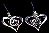 Drop Earrings in Spiral Heart design