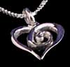 Pendant in Spiral Heart design