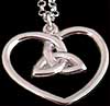 Trinity Knot Pendant in St Justin Trinity Heart design