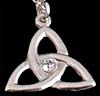 Crystal Pendant in Celtic Trinity Knot design