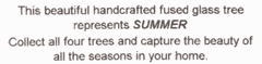 Label for Fused Glass Summer Tree