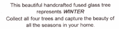 Label for Fused Glass Winter Tree