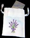 Favour / Gift bag in English Lavender design with Lavender soap