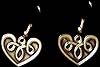 Earrings in Celtic Heart design