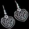 Interlacing Earrings in St Justin Celtic Heart design