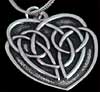 Interlacing Pendant in St Justin Celtic Heart design