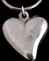 Solid Heart Pendant in St Justin Heart design