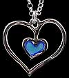 Pendant in Blue Heart design