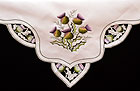 Table cloth in Scottish Thistle design