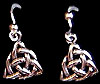 Drop Earrings in Celtic Eternity Knot design