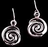 Drop Earrings in Celtic Open Coil design