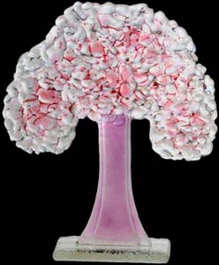 Fused Glass Spring Tree