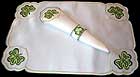 Table Linen in Shamrock design