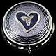 Lavender Pill Box in Sea Gems Trinity Heart design