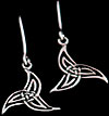 Drop Earrings in Triskele design