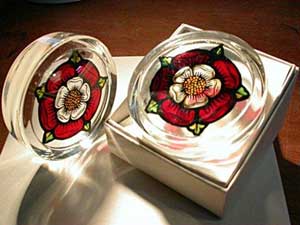 Elizabethan Tudor Rose Paperweight