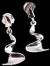 Drop Earrings in Twist 3D design