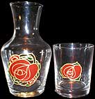 Water Set in Mackintosh Rose design