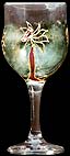 Pair of Wine Glasses in Angel Rose design
