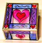 Mirror jewellery box in Formal Heart design