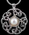 Pendant in Pearl Pentagon design