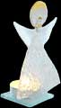 Clear Fused Glass Friendship Guardian Angel Tealight