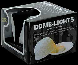Packaging for the Porcelain Dome Lights