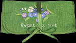 Jewellery Roll in Forget-me-not Design