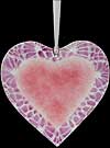 Lavender/Purple Friendship Fused Heart