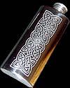Slim Flask (2 oz) in Knotwork Panel design