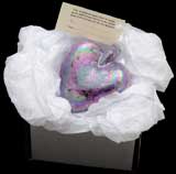 Purple Pearlescent Friendship Heart in box