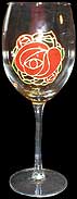 Goblet in Mackintosh Rose design