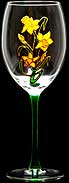 Goblet in Daffodils design
