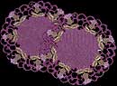 Pair of Small Doilies in Glencoe Thistle Design