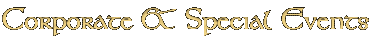Corporate and Special Events