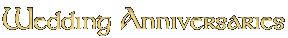 Wedding Anniversaries