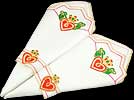 Pair of Table Napkins in The Claddagh design
